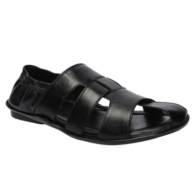 

Shoe Bazar Men Black Sandals