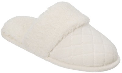 

Dearfoams Women White Clogs