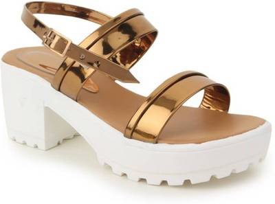 Nshell Women Copper Heels