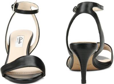 Clarks Women Black Leather Heels