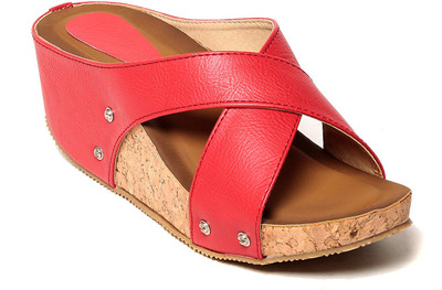 

Adorn Women Red Wedges