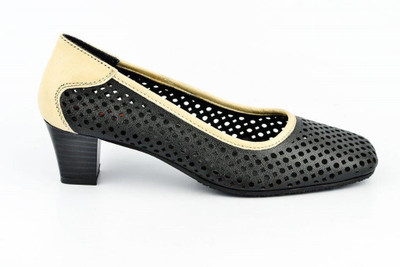 

Lee Cooper Women BLACK-BEIGE Heels
