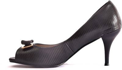 Vanson Women Black Heels