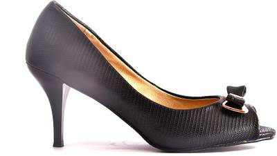 Vanson Women Black Heels