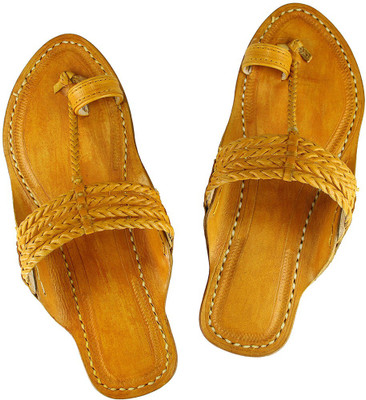 eKolhapuri Men Yellow Sandals