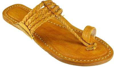 eKolhapuri Men Yellow Sandals