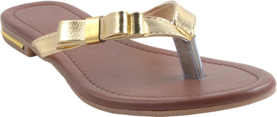 

Adorn Women Golden Flats