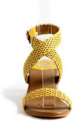 Kanabis Women Yellow Heels