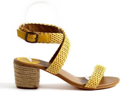 Kanabis Women Yellow Heels