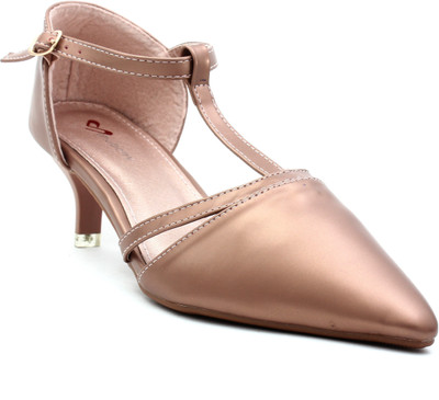 Shuberry Women Bronze Heels