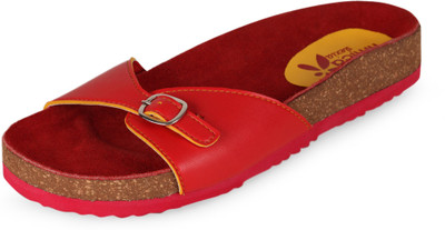 68% OFF on Amica Slexia Women Red Flats