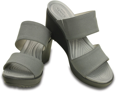 

Crocs Women Silver Wedges