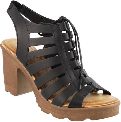Mochi Women Black Heels