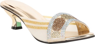 

Adorn Women Gold Heels