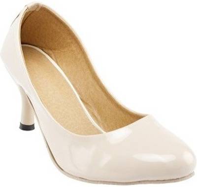 Nshell Women Cream Heels