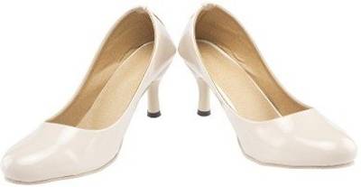Nshell Women Cream Heels