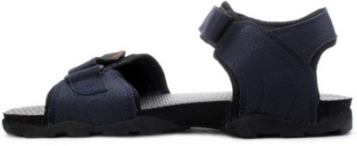 sparx navy blue orange sandals