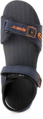 Sparx Men Navy Blue Orange Sandals