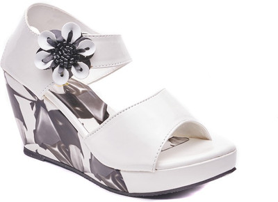 

Dolphin Miles Women White Wedges