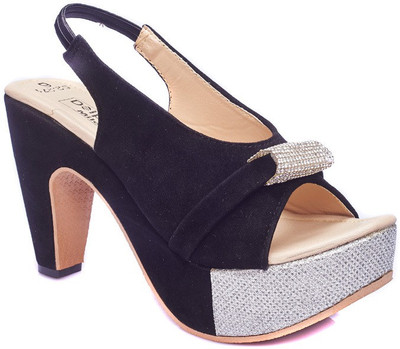 

Dolphin Miles Women Black Heels