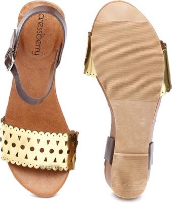 Dressberry Women Gold Heels