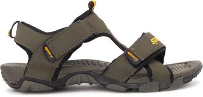 Sparx Men Olive Yellow Sports Sandals