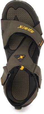 Sparx Men Olive Yellow Sports Sandals