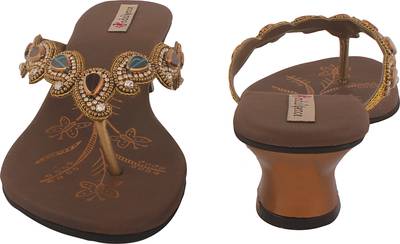 Indulgence Women Antique Gold (Copper) Heels