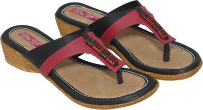 D&D Women Black Wedges