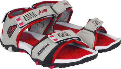 

Aero Men BLK::RED::LGRY Sandals