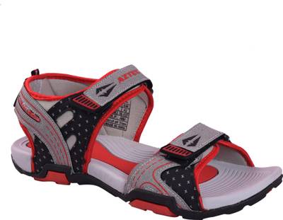Aztec Men Grey, Red Sandals