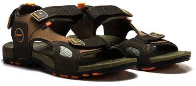 Sparx Men Olive Yellow Sandals