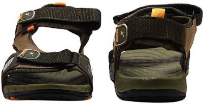 Sparx Men Olive Yellow Sandals