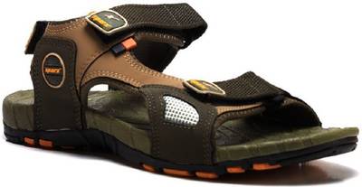 Sparx Men Olive Yellow Sandals