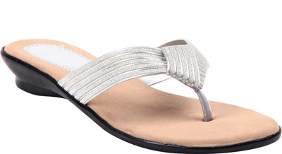 

Adorn Women Silver Flats