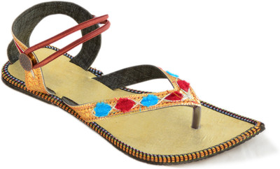 

Myra Women Golden Flats