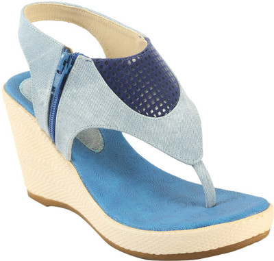 Zachho Women Blue Wedges