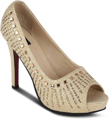 Kielz Women Gold Heels