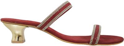 Mochi Women 44,Maroon Heels