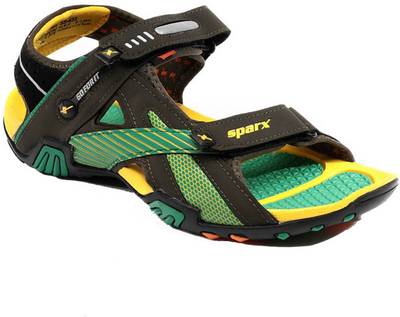 Sparx Men Black Sandals