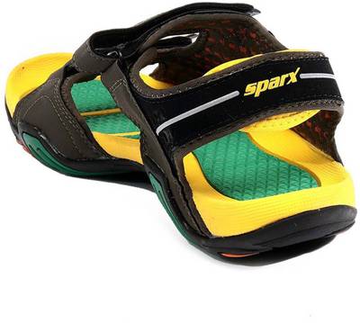 Sparx Men Black Sandals