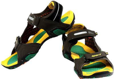 Sparx Men Black Sandals