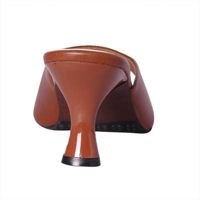 Pantof Women Tan Heels