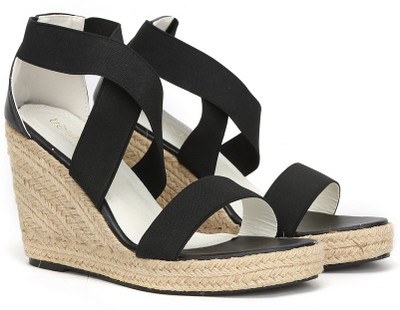 

Tresmode Women Black Wedges