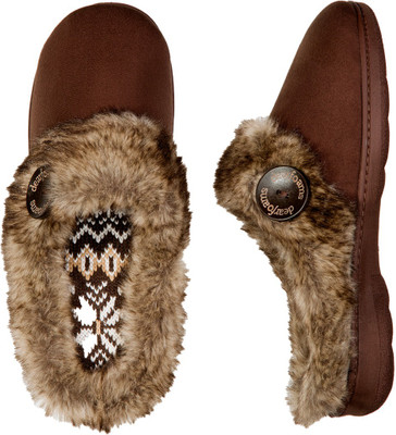 

Dearfoams Women Brown Flats
