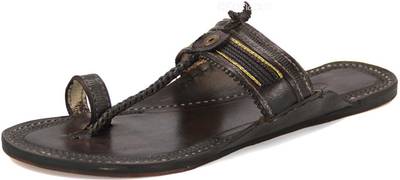 eKolhapuri Men Dark Brown Sandals