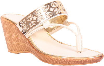 

Adorn Women White Wedges
