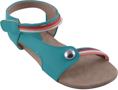 Adorn Women Green Flats