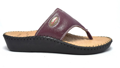 7% OFF on Canthari Ortho Women Burgundy Flats 7% OFF on Canthari Ortho Women Burgundy Flats