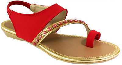 

With The Fashion Women RED Flats